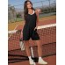ANRABESS Womens Summer Casual Sleeveless Romper Loose Spaghetti Strap Overalls Shorts Jumpsuit with Pockets 2025 Clothes