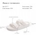 FUNKYMONKEY Women's Comfort Slides Double Buckle Adjustable EVA Flat Sandals