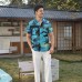 Hawaiian Shirt for Men Sleeves Printed Casual Button Down Summer Beach Dress Shirts