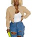 Mintsnow Womens Varsity Jacket Long Sleeve Button Down Bomber Jackets Casual Baseball Uniform Streetwear