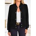 PRETTYGARDEN Women's Bomber Jackets Winter Trendy Varsity Jackets Shackets Button Down Cropped Coats with Pockets