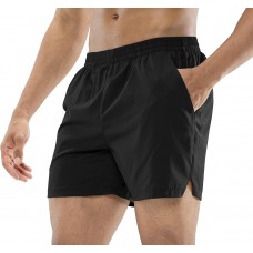 MIER Men's Workout Running Shorts Quick Dry Active 5 Inches Shorts with Pockets, Lightweight, Breathable