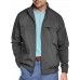 Runcati Men's Lightweight Full Zip Jackets Golf Stand Collar Bomber Jacket Casual Windbreaker Outwear