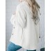 ZESICA Women's Casual Long Sleeve Button Down Loose Lightweight Shacket Shirt Jacket Coat Outerwear with Pockets