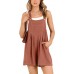 ANRABESS Women's Summer Casual Rompers Bib Short Overalls Loose Linen Jumpsuit Beach Outfits Travel Vacation Clothes