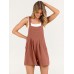 ANRABESS Women's Summer Casual Rompers Bib Short Overalls Loose Linen Jumpsuit Beach Outfits Travel Vacation Clothes