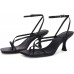 PiePieBuy Women's Lace Up Heeled Sandals Square Flip Flop High Heels Strappy Party Shoes