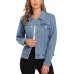 MISS MOLY Women's Denim Jackets Button Up Long Sleeve Basic Trendy Trucker Jackets