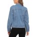 MISS MOLY Women's Denim Jackets Button Up Long Sleeve Basic Trendy Trucker Jackets