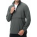 EDITCOZY Men's Lightweight Quarter Zip Pullover Casual Windbreaker for Running Golf Jackets with 3 Pockets