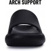 Comwarm Cloud Slide Sandals for Women Men Ultra Comfort Recovery Pillow Slippers Soft Summer Beach Shoes with Low Arch Support