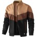 HYPESTFIT Mens Lightweight Jacket Casual Bomber Jacket Color Block Varsity Coat