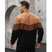 HYPESTFIT Mens Lightweight Jacket Casual Bomber Jacket Color Block Varsity Coat